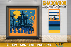 Halloween 3D Shadow Box SVG Bundle 10 - CraftNest - Digital Crafting and Art