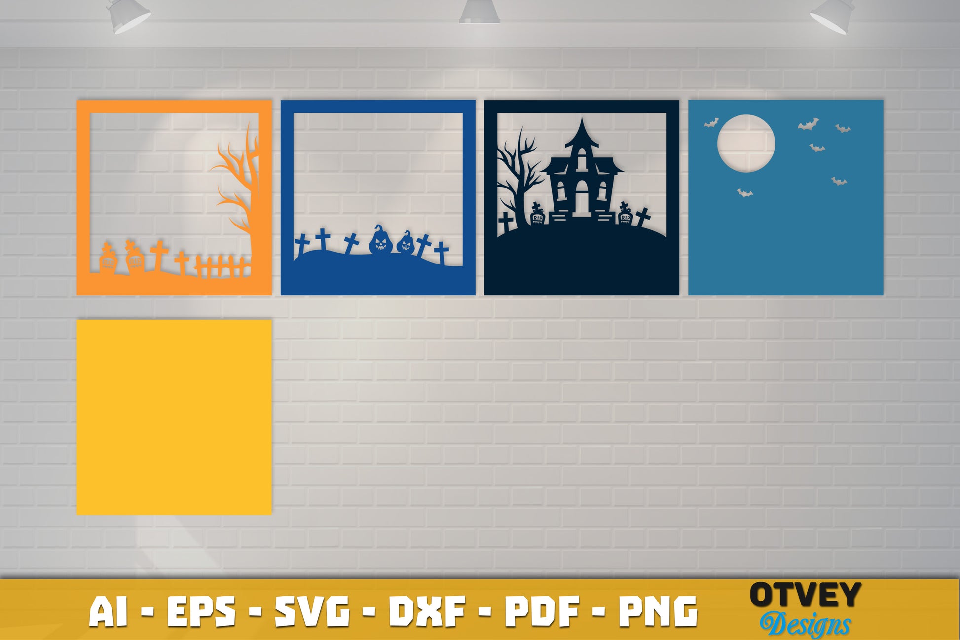 Halloween 3D Shadow Box SVG Bundle 10 - CraftNest - Digital Crafting and Art