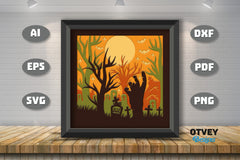 Halloween 3D Shadow Box SVG Bundle 11 - CraftNest - Digital Crafting and Art