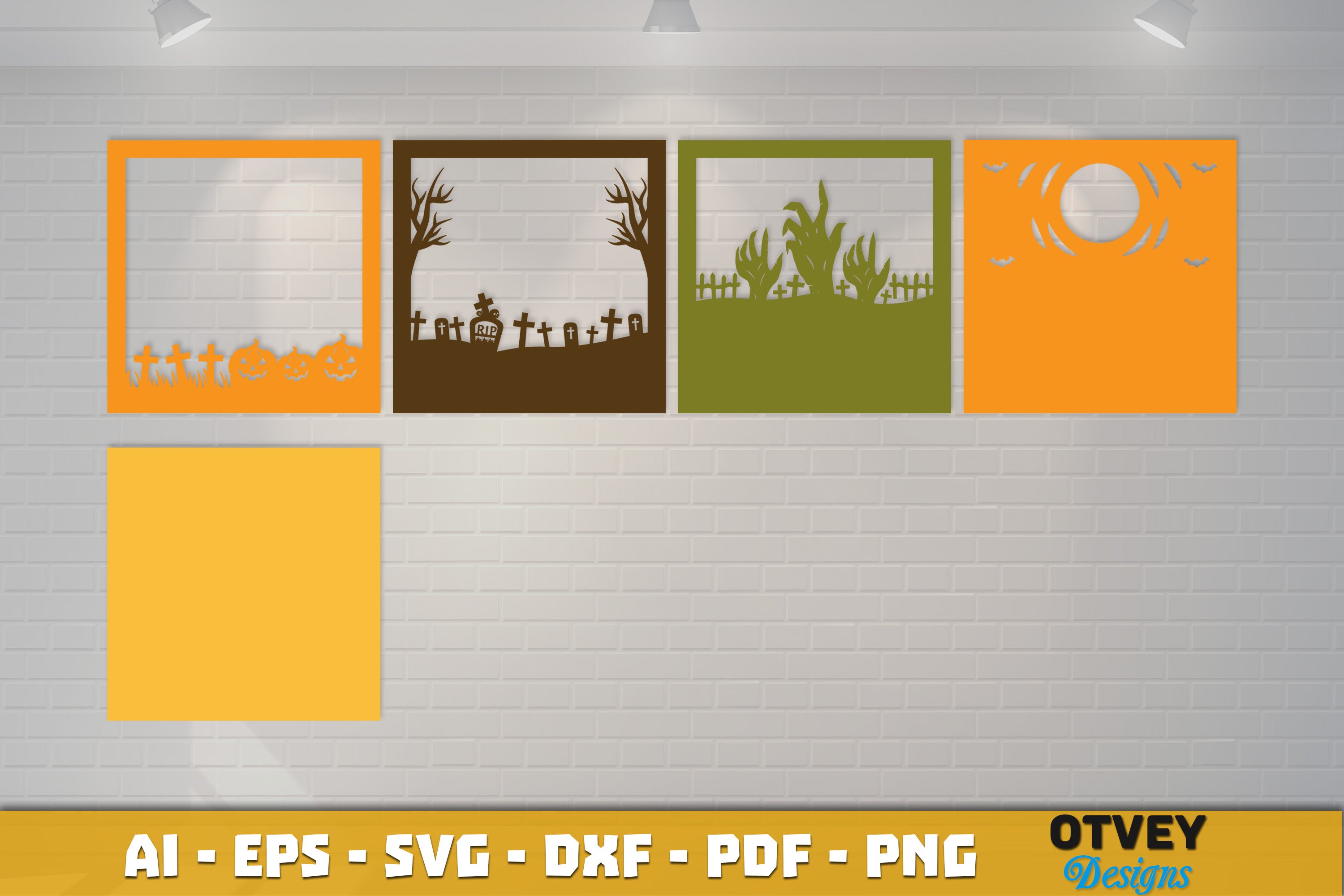 Halloween 3D Shadow Box SVG Bundle 13 - CraftNest - Digital Crafting and Art