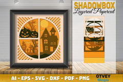 Halloween 3D Shadow Box SVG Bundle 15 - CraftNest - Digital Crafting and Art
