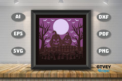 Halloween 3D Shadow Box SVG Bundle 16 - CraftNest - Digital Crafting and Art