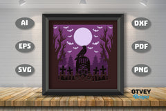 Halloween 3D Shadow Box SVG Bundle 17 - CraftNest - Digital Crafting and Art