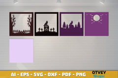 Halloween 3D Shadow Box SVG Bundle 17 - CraftNest - Digital Crafting and Art