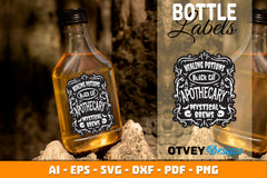 Halloween Witch Potion Bottle Labels SVG Bundle - CraftNest - Digital Crafting and Art