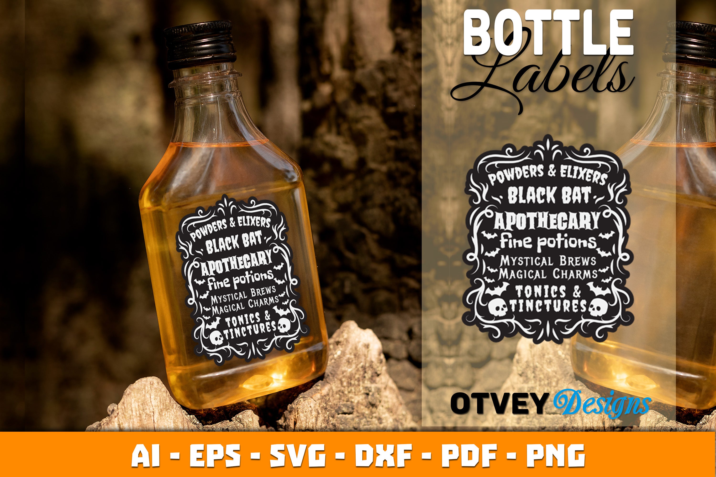 Halloween Witch Potion Label SVG Bundle 2 - CraftNest - Digital Crafting and Art