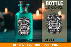 Halloween Witch Potion Bottle Labels SVG Bundle 2 - CraftNest - Digital Crafting and Art