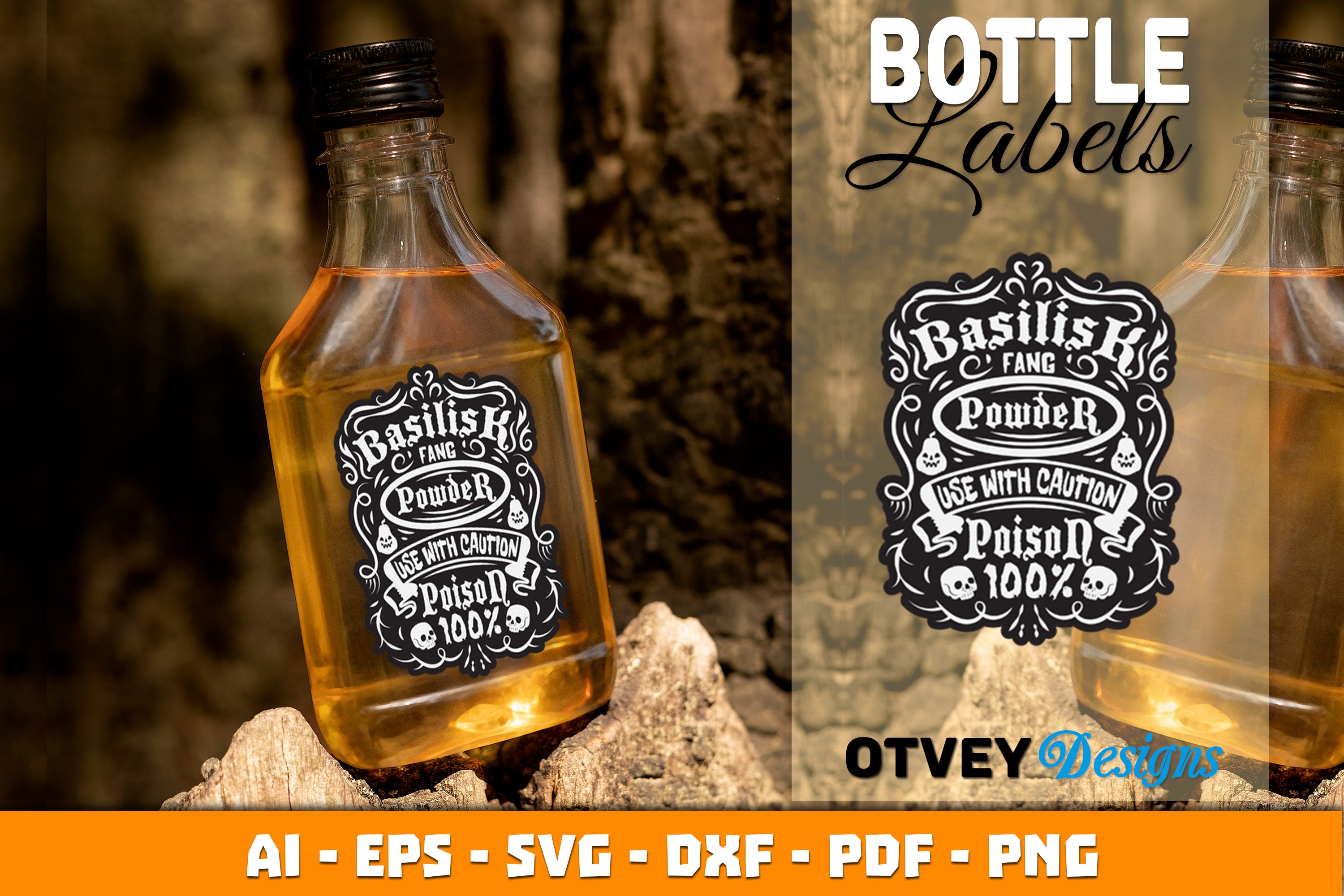 Halloween Witch Potion Bottle Labels SVG Bundle 2 - CraftNest - Digital Crafting and Art