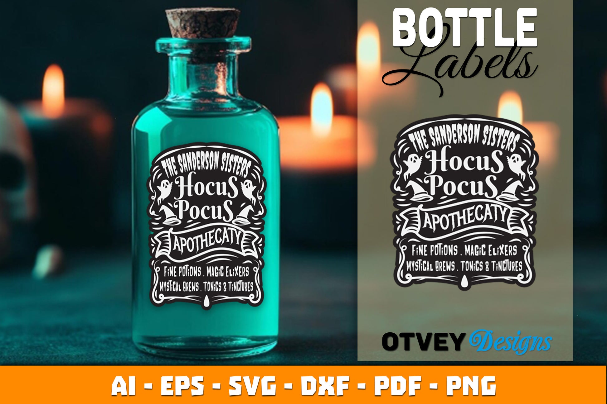 Halloween Witch Potion Label SVG Bundle 22 - CraftNest - Digital Crafting and Art
