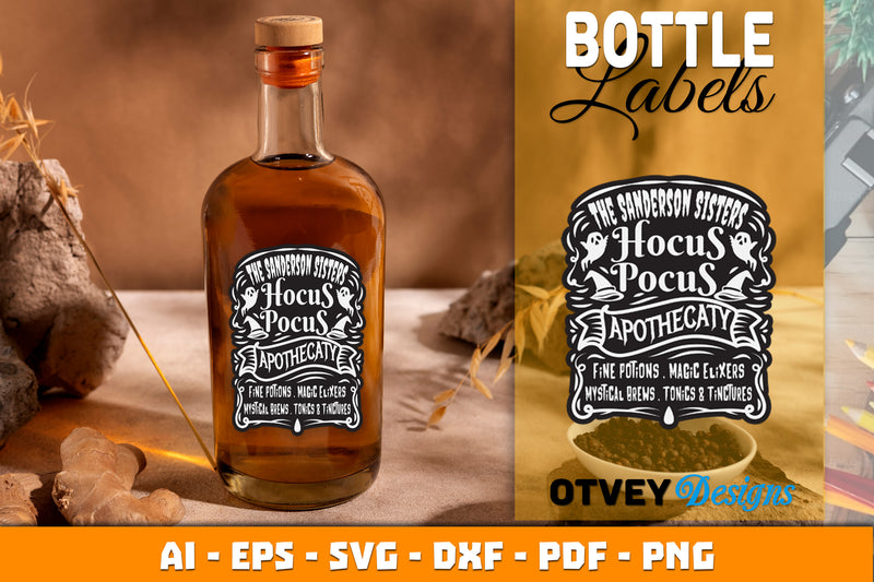 Halloween Witch Potion Label SVG Bundle 22 - CraftNest - Digital Crafting and Art