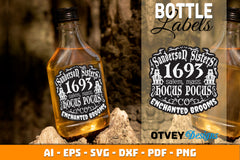 Halloween Witch Potion Bottle Labels SVG Bundle 3 - CraftNest - Digital Crafting and Art