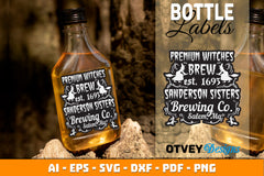 Halloween Witch Potion Bottle Labels SVG Bundle 6 - CraftNest - Digital Crafting and Art