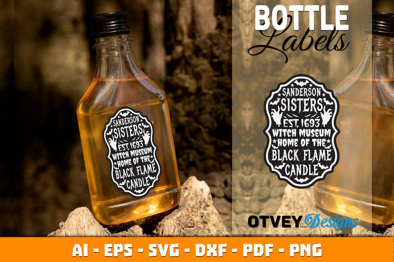 Halloween Witch Potion Bottle Labels SVG Bundle 8 - CraftNest - Digital Crafting and Art