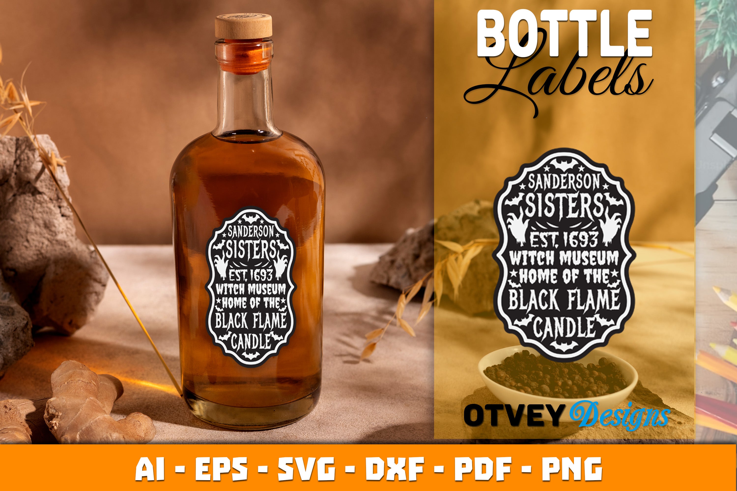 Halloween Witch Potion Bottle Labels SVG Bundle 8 - CraftNest - Digital Crafting and Art