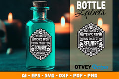 Halloween Witch Potion Label SVG Bundle - CraftNest - Digital Crafting and Art