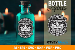 Halloween Witch Potion Bottle Labels SVG Bundle 10 - CraftNest - Digital Crafting and Art
