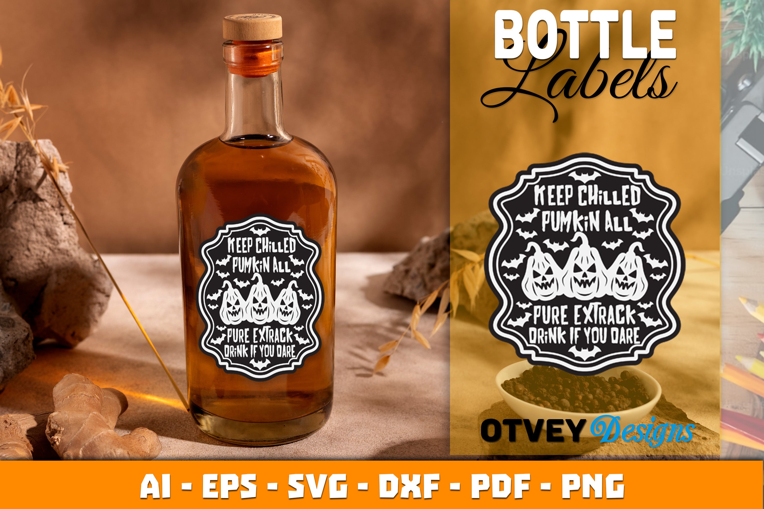 Halloween Witch Potion Bottle Labels SVG Bundle 10 - CraftNest - Digital Crafting and Art