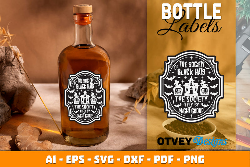 Halloween Witch Potion Bottle Labels SVG Bundle 12 - CraftNest - Digital Crafting and Art