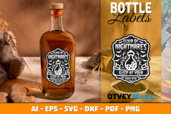 Halloween Witch Potion Bottle Labels SVG Bundle 13 - CraftNest - Digital Crafting and Art