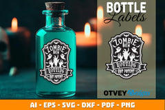 Halloween Witch Potion Bottle Labels SVG Bundle 14 - CraftNest - Digital Crafting and Art