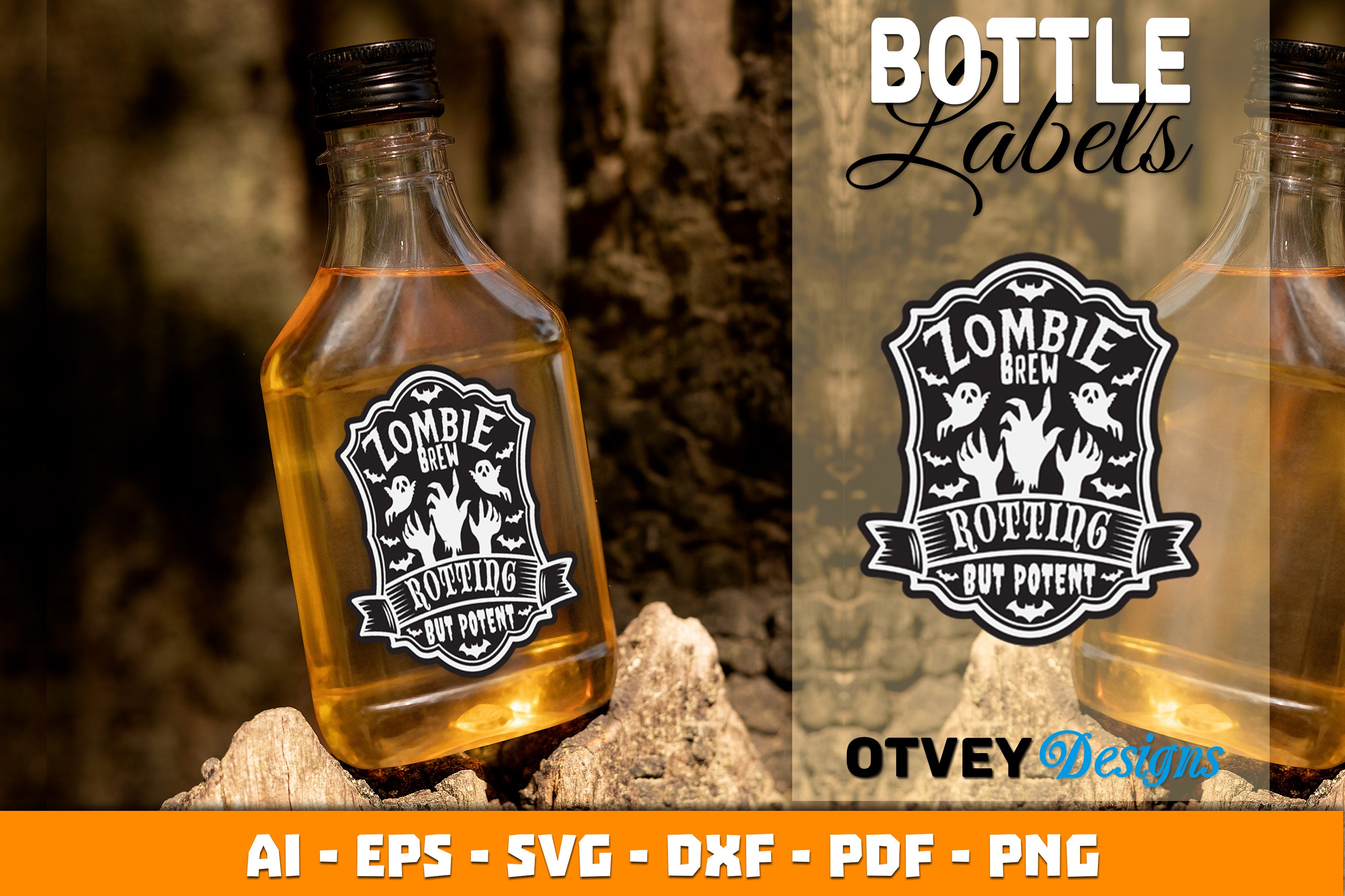 Halloween Witch Potion Bottle Labels SVG Bundle 14 - CraftNest - Digital Crafting and Art