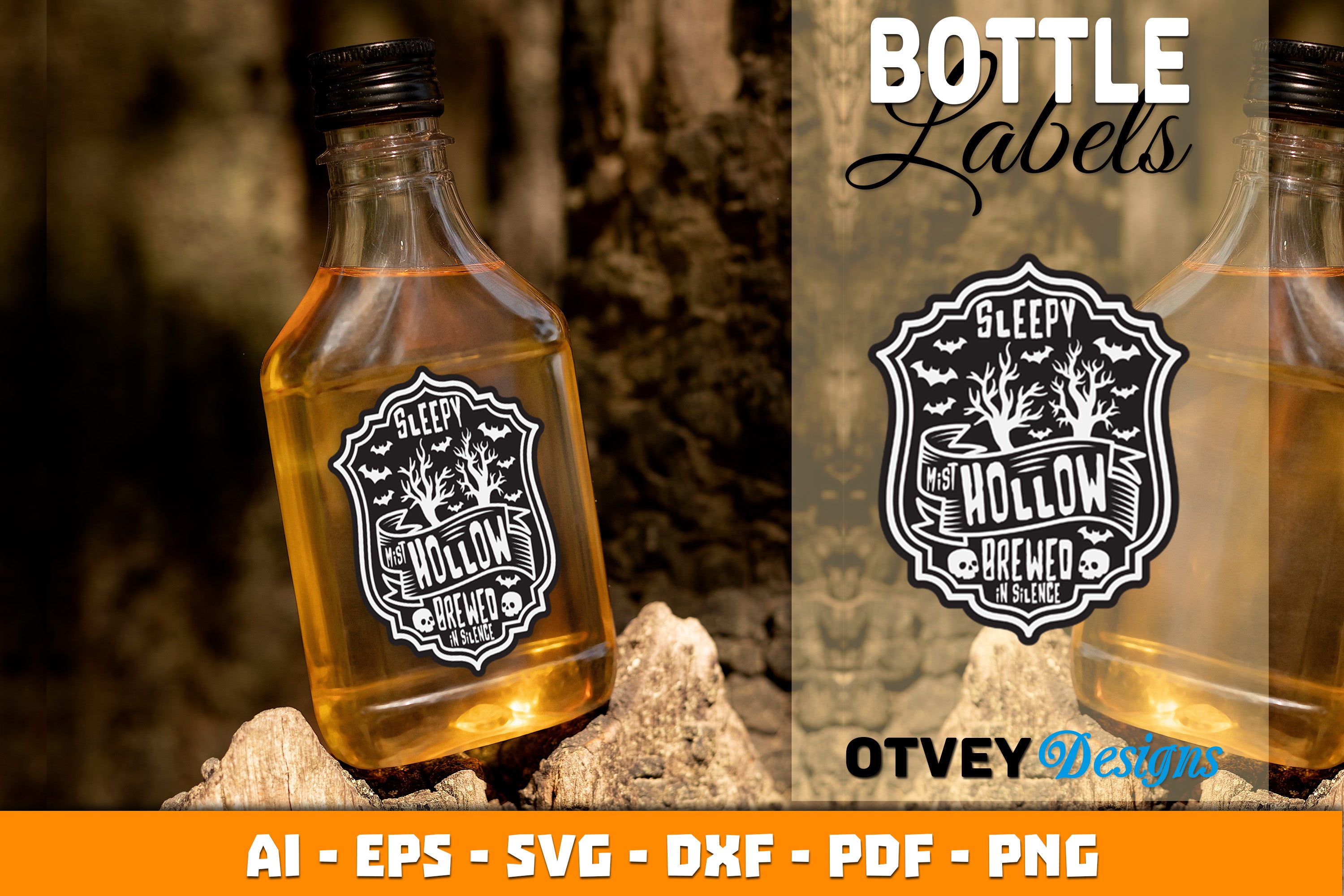 Halloween Witch Potion Bottle Labels SVG Bundle 15 - CraftNest - Digital Crafting and Art