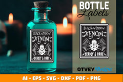 Halloween Witch Potion Bottle Labels SVG Bundle 18 - CraftNest - Digital Crafting and Art