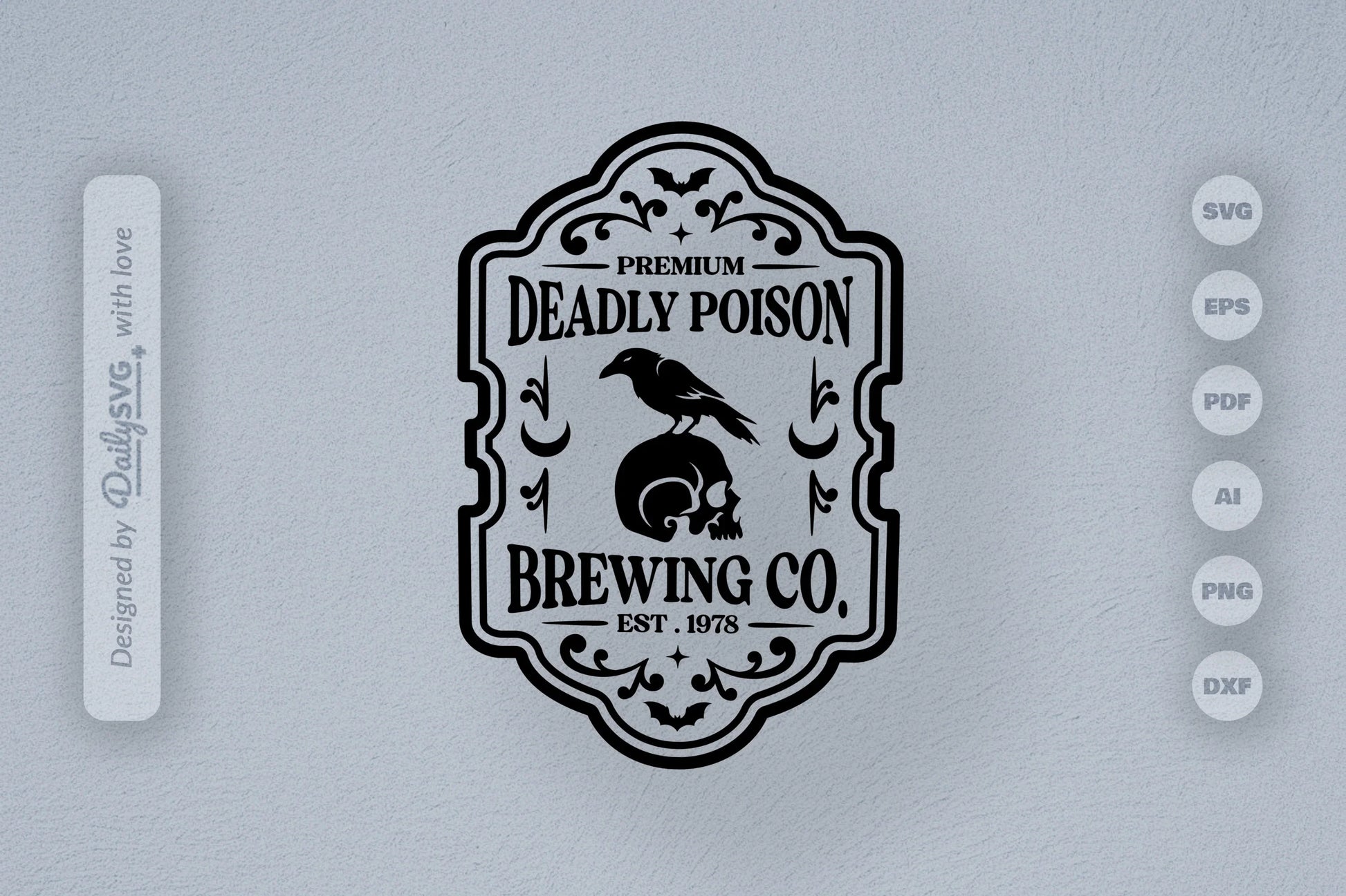 Halloween Bottle Label SVG Bundle 9 - CraftNest - Digital Crafting and Art