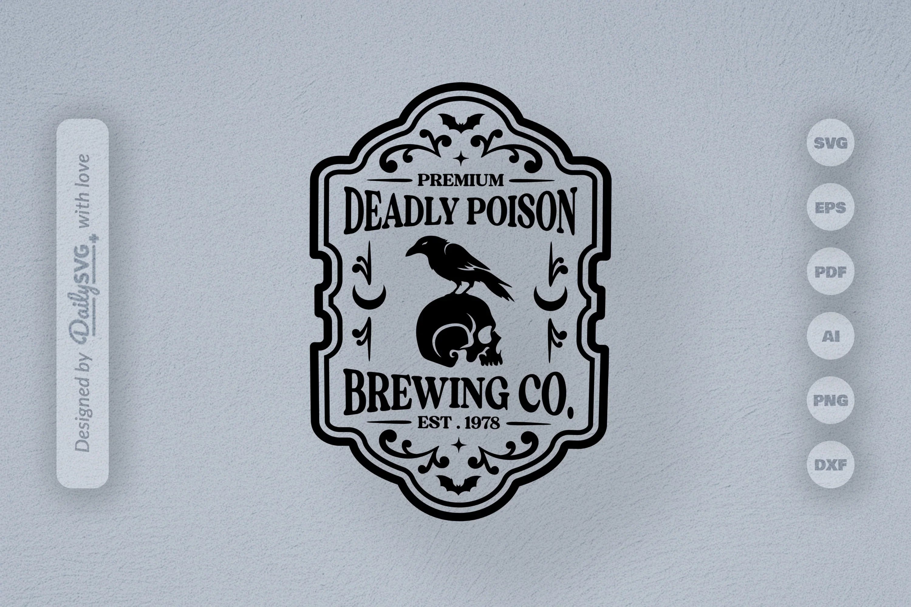 Halloween Bottle Label SVG Bundle 9 - CraftNest - Digital Crafting and Art