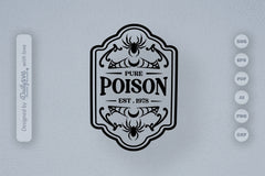 Halloween Bottle Label SVG Bundle 7 - CraftNest - Digital Crafting and Art