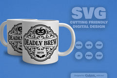 Halloween Bottle Label SVG Bundle 4 - CraftNest - Digital Crafting and Art