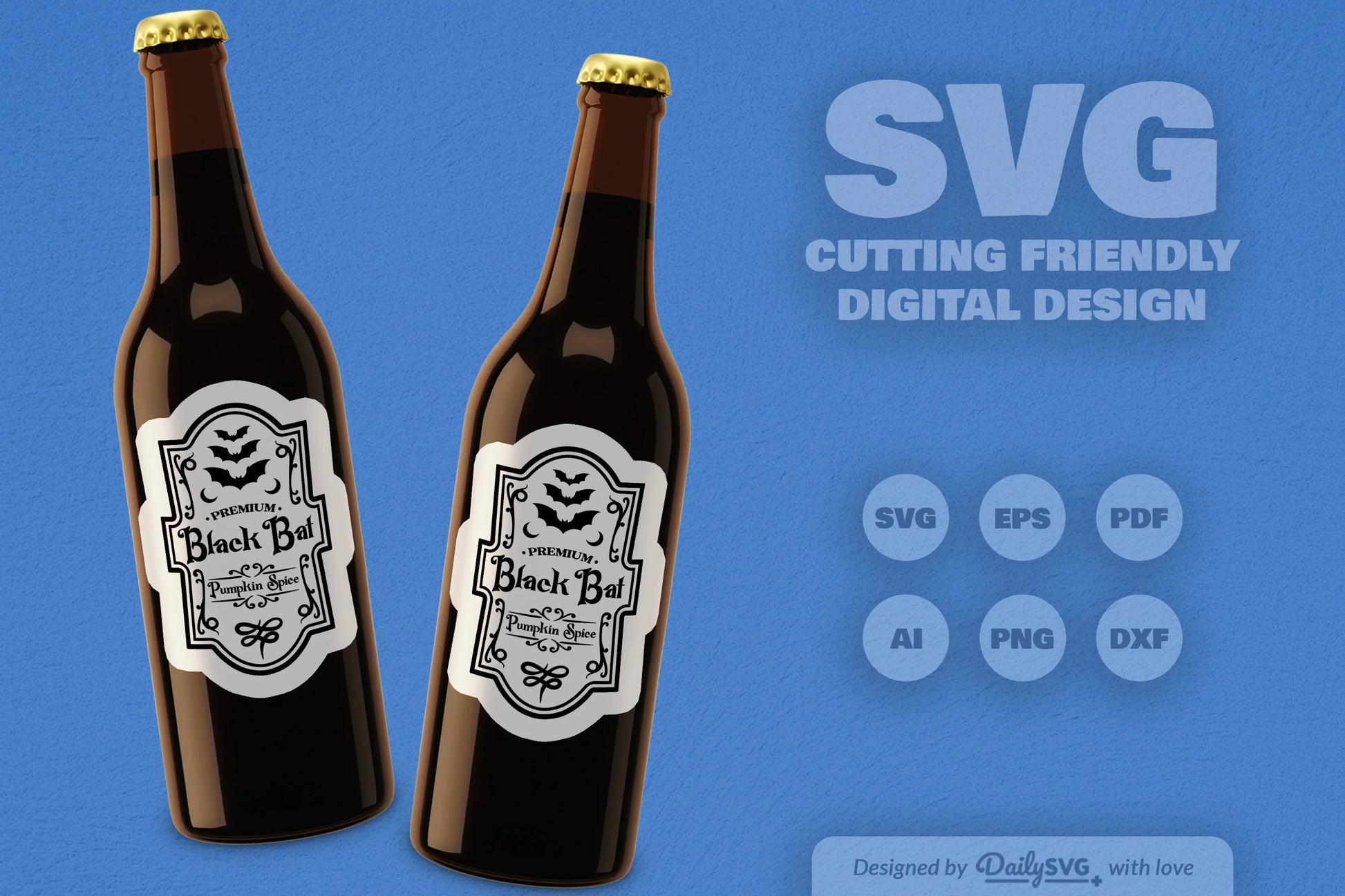 Halloween Bottle Label SVG Bundle 2 - CraftNest - Digital Crafting and Art