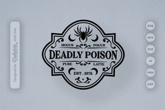 Halloween Bottle Label SVG Bundle 3 - CraftNest - Digital Crafting and Art