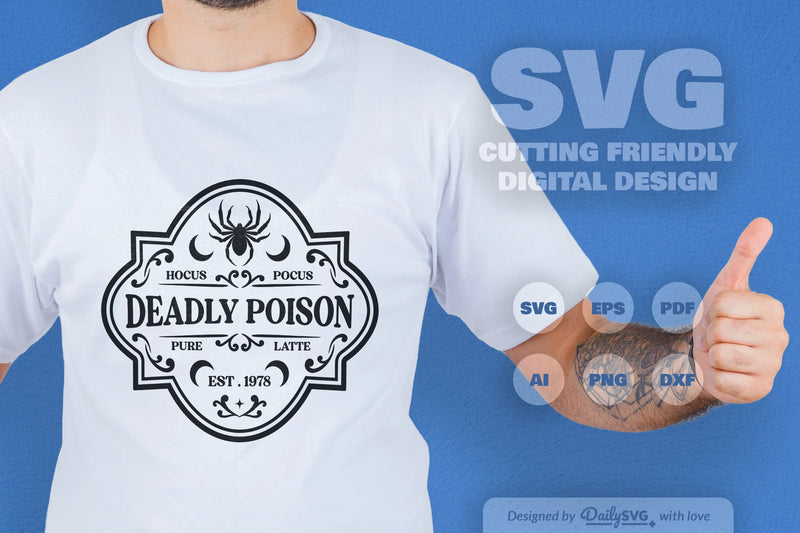 Halloween Bottle Label SVG Bundle 3 - CraftNest - Digital Crafting and Art