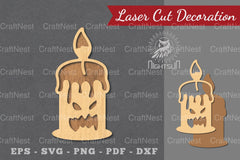 Halloween Candle Laser Cut Decoration Clipart Bundle - CraftNest - Digital Crafting and Art