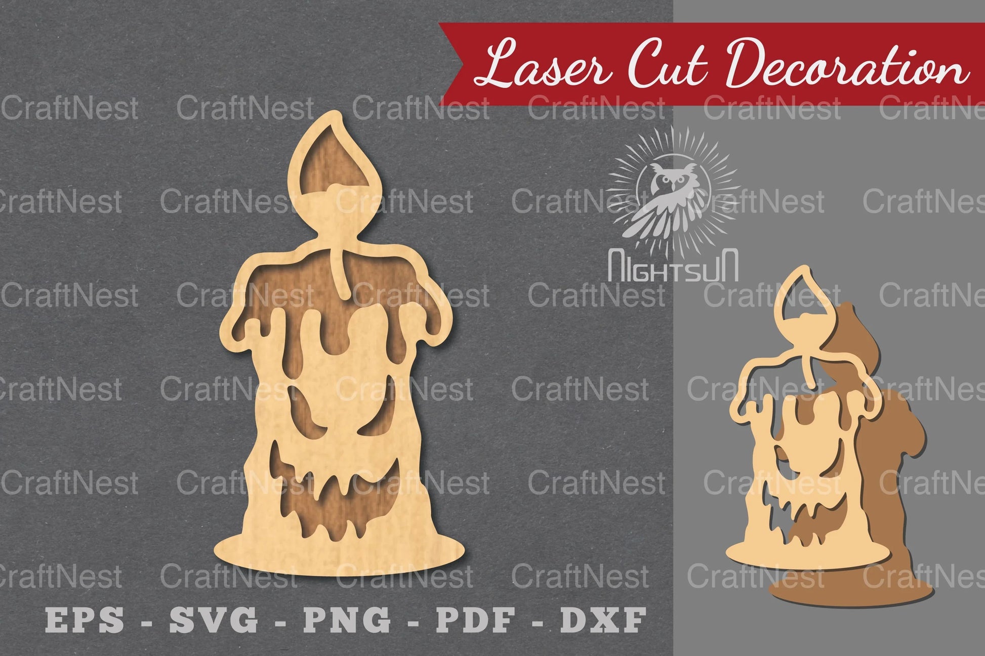 Halloween Candle Laser Cut Decoration Clipart Bundle - CraftNest - Digital Crafting and Art