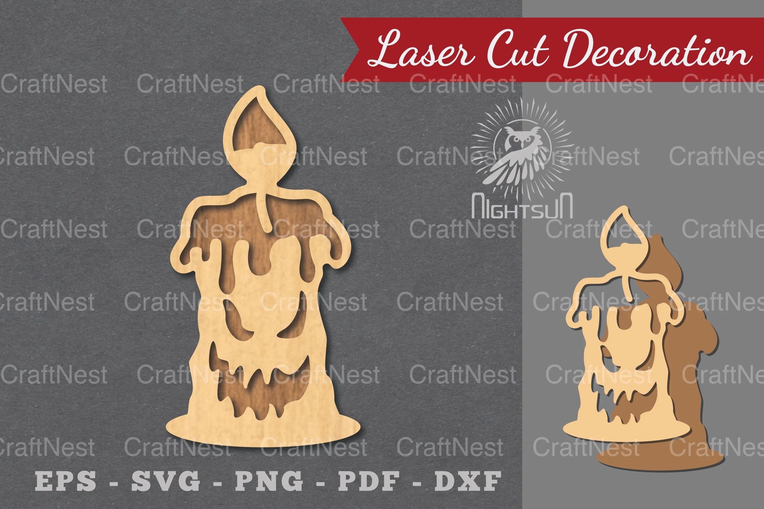 Halloween Candle Laser Cut Decoration Clipart Bundle - CraftNest - Digital Crafting and Art