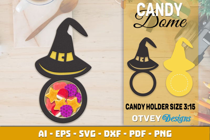 Halloween Candy Dome Designs SVG Bundle - CraftNest - Digital Crafting and Art