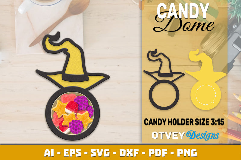 Halloween Candy Dome Designs SVG Bundle 5 - CraftNest - Digital Crafting and Art