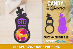 Halloween Candy Dome Designs SVG Bundle 16 - CraftNest - Digital Crafting and Art