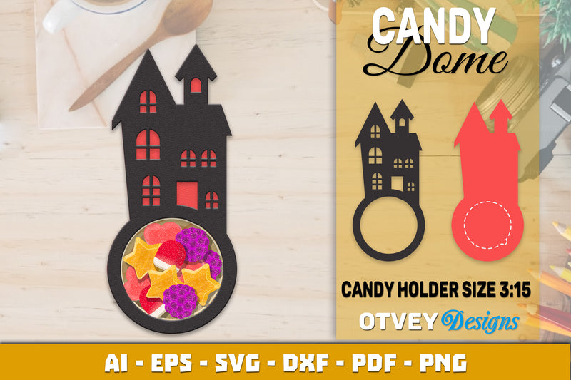 Halloween Candy Dome Designs SVG Bundle 17 - CraftNest - Digital Crafting and Art