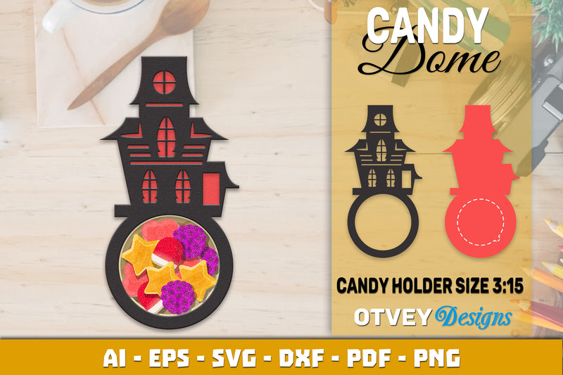 Halloween Candy Dome Designs SVG Bundle 21 - CraftNest - Digital Crafting and Art