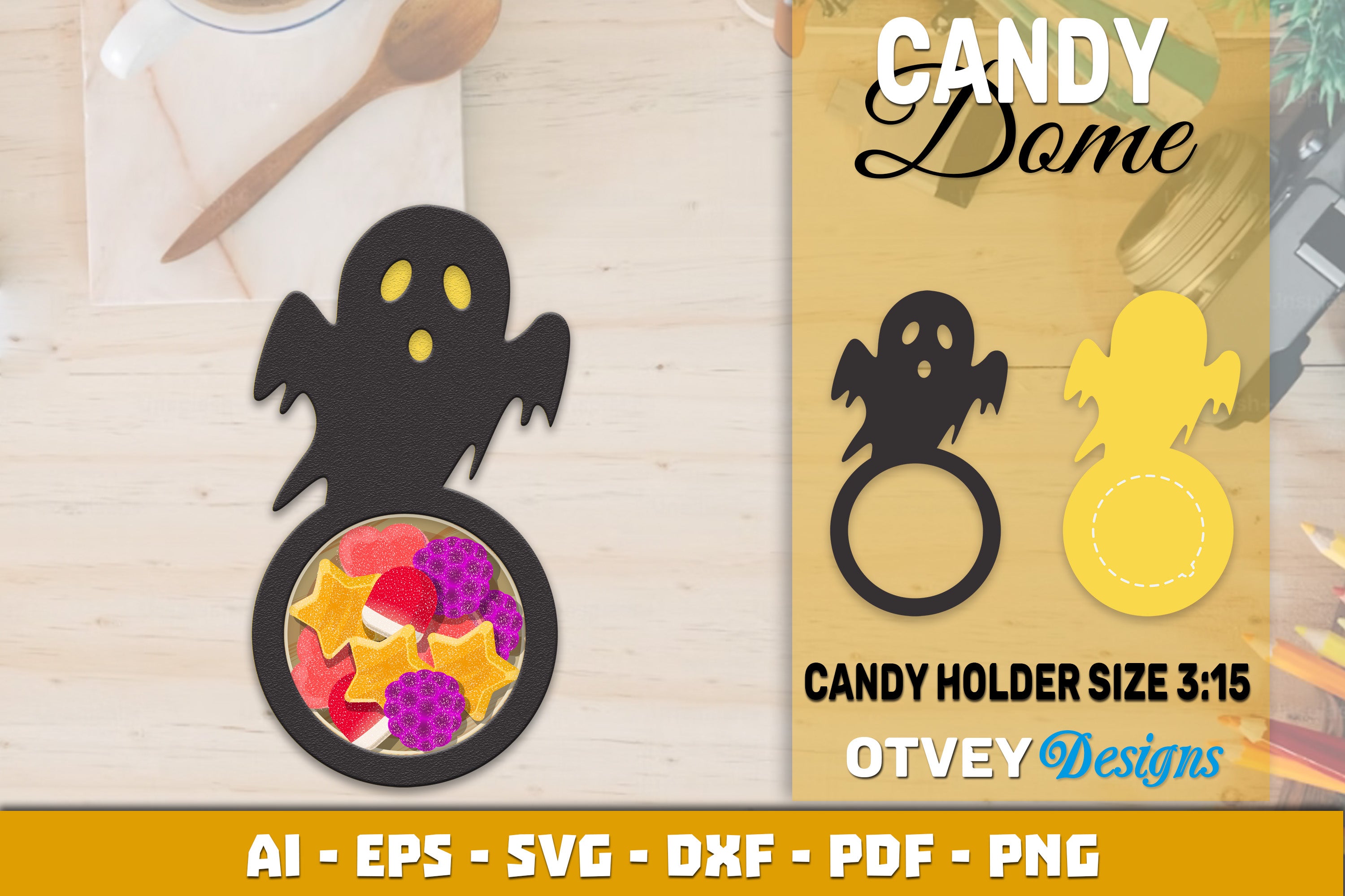 Halloween Candy Dome Designs SVG Bundle 23 - CraftNest - Digital Crafting and Art