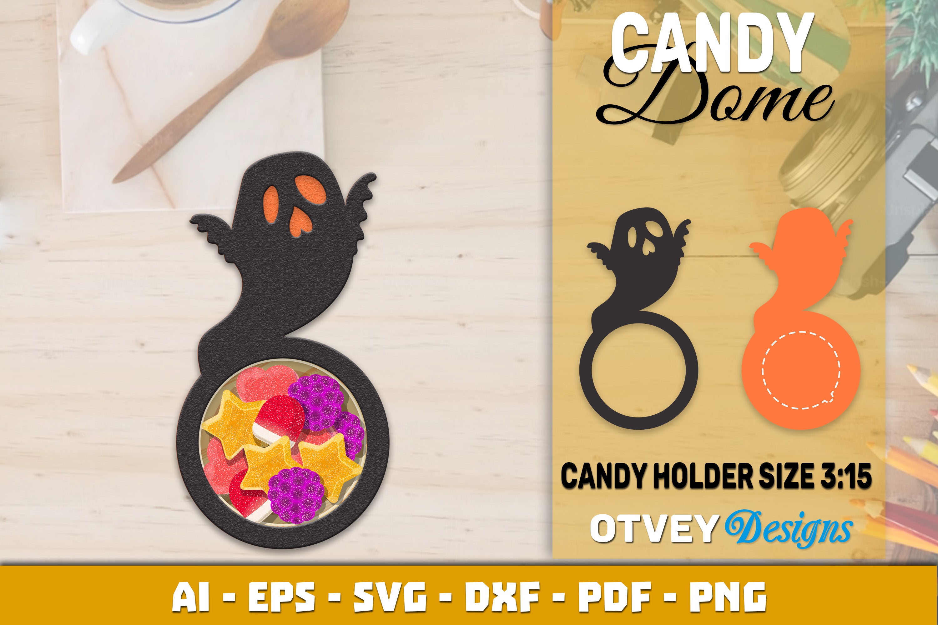 Halloween Candy Dome Designs SVG Bundle 26 - CraftNest - Digital Crafting and Art