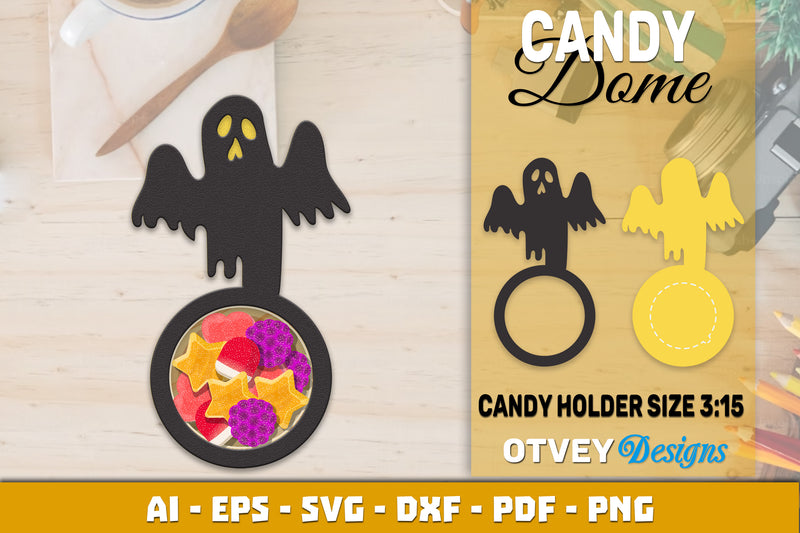 Halloween Candy Dome Designs SVG Bundle 27 - CraftNest - Digital Crafting and Art