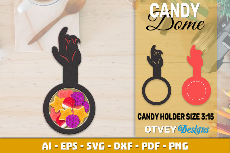Halloween Candy Dome Designs SVG Bundle 29 - CraftNest - Digital Crafting and Art