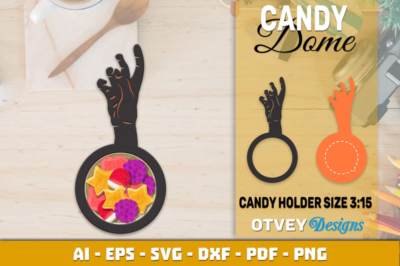 Halloween Candy Dome Designs SVG Bundle 30 - CraftNest - Digital Crafting and Art