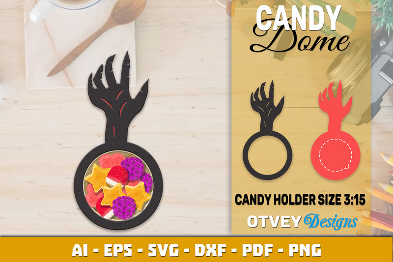 Halloween Candy Dome Designs SVG Bundle 33 - CraftNest - Digital Crafting and Art