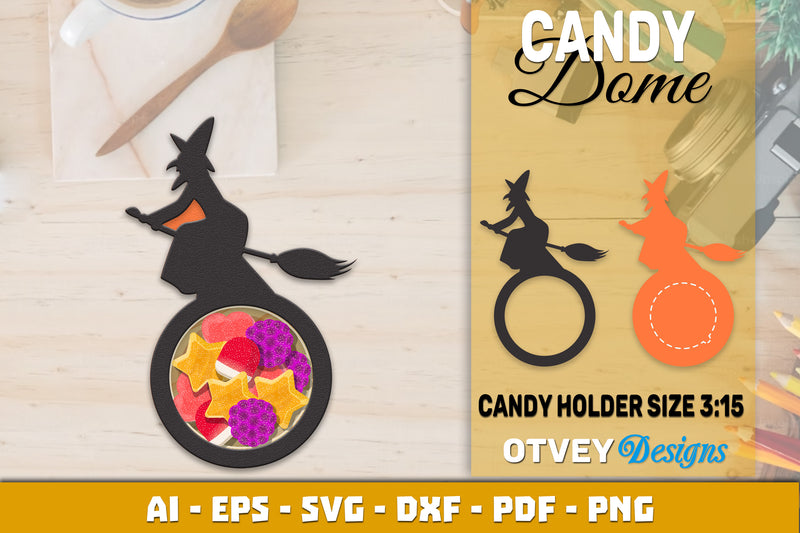 Halloween Candy Dome Designs SVG Bundle 42 - CraftNest - Digital Crafting and Art