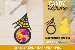 Halloween Candy Dome Designs SVG Bundle 43 - CraftNest - Digital Crafting and Art
